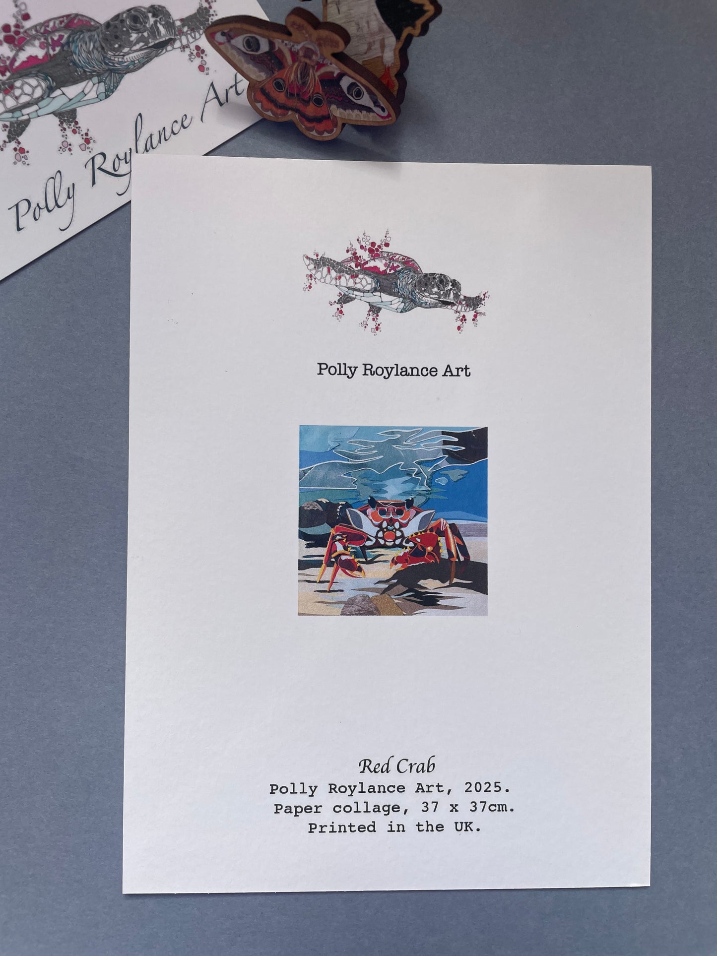 Red Crab Mini Print