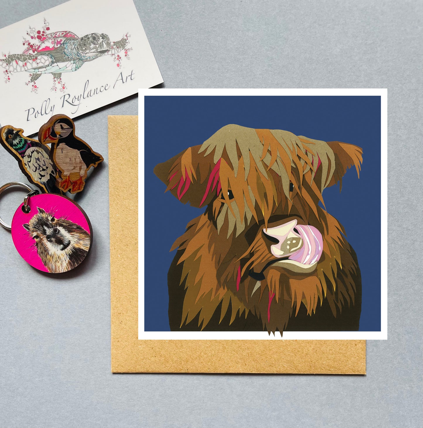 Highland Cow card