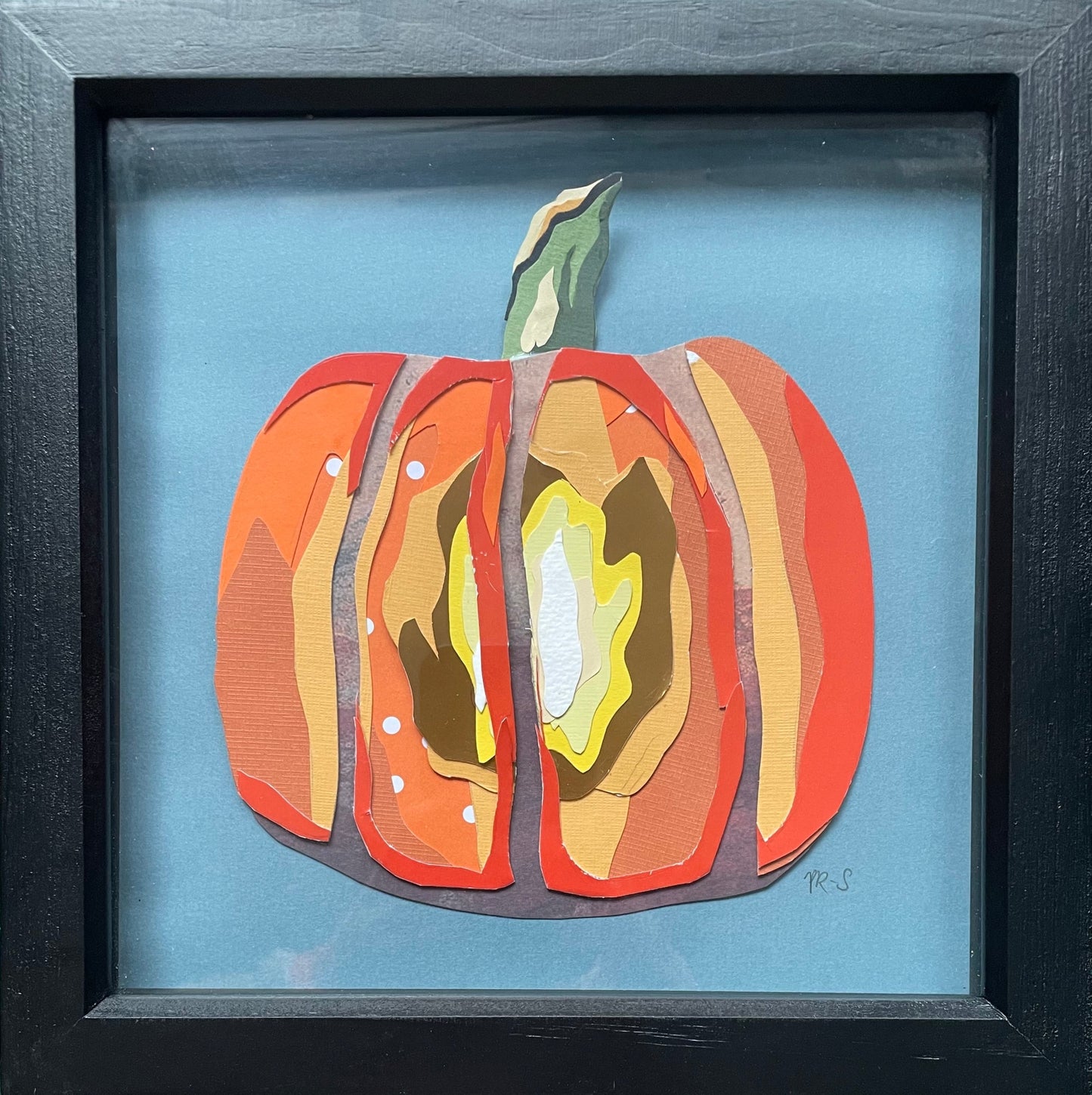 Pumpkin Paper Collage