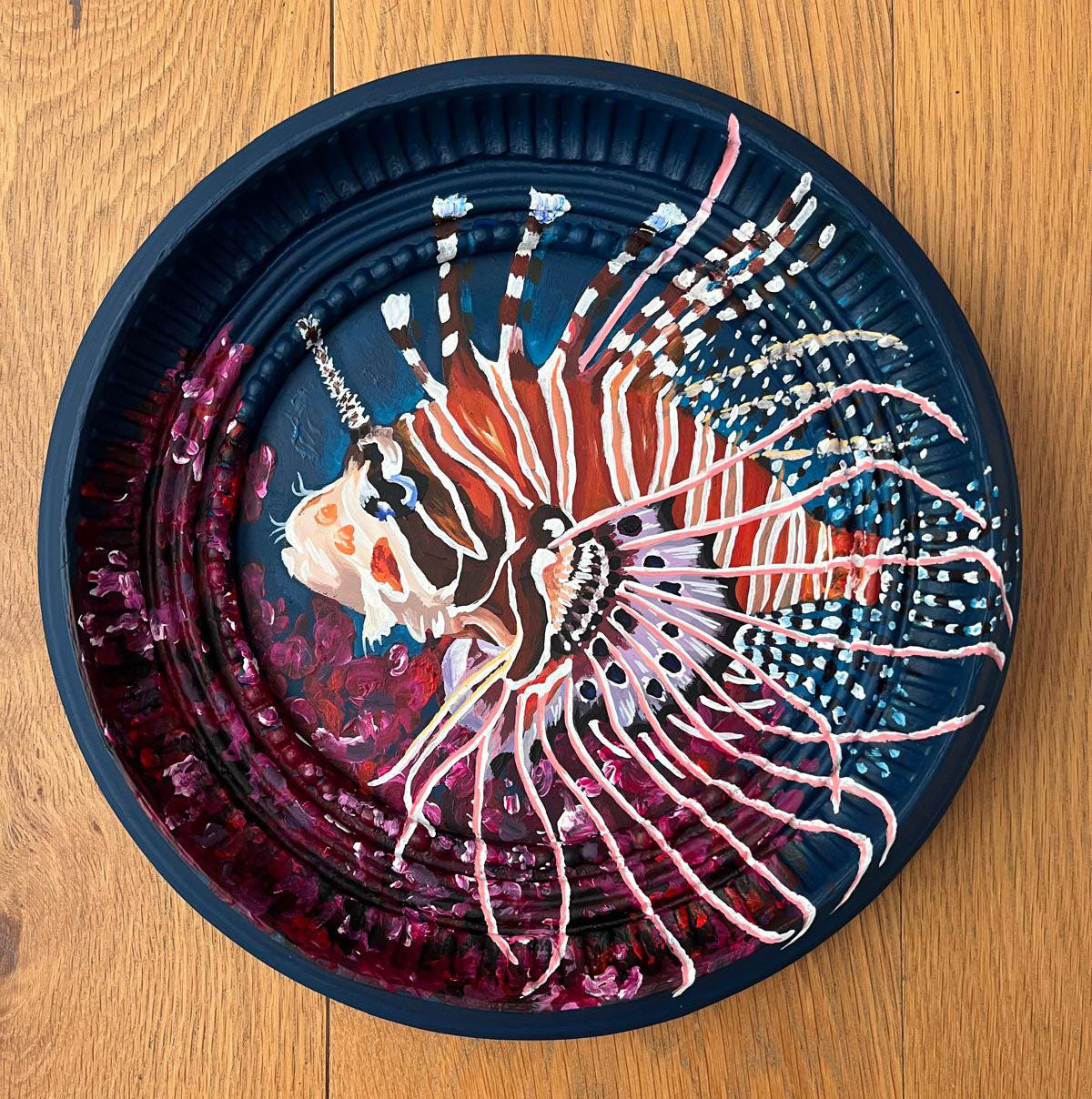 Lionfish painted frame
