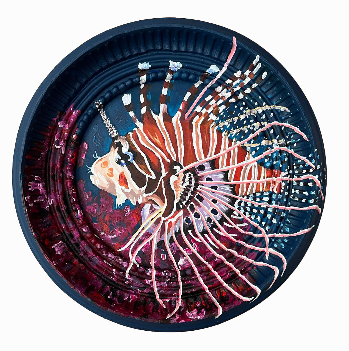 Lionfish painted frame
