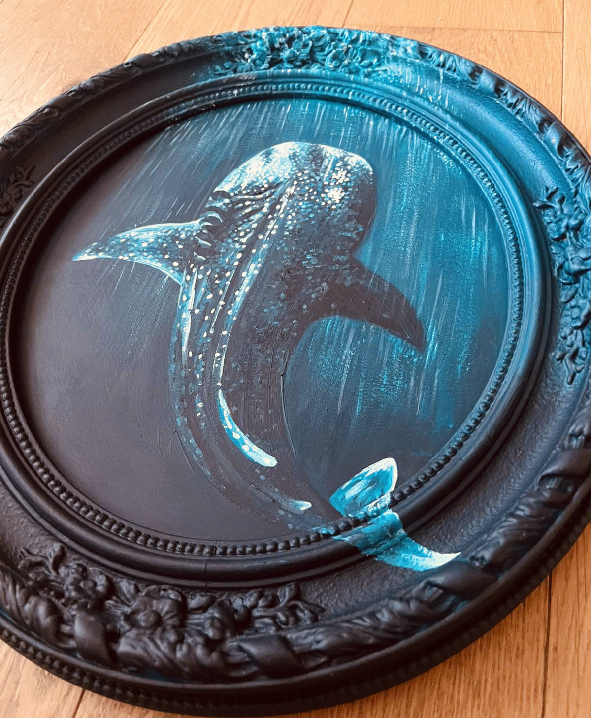 Whale Shark painted frame