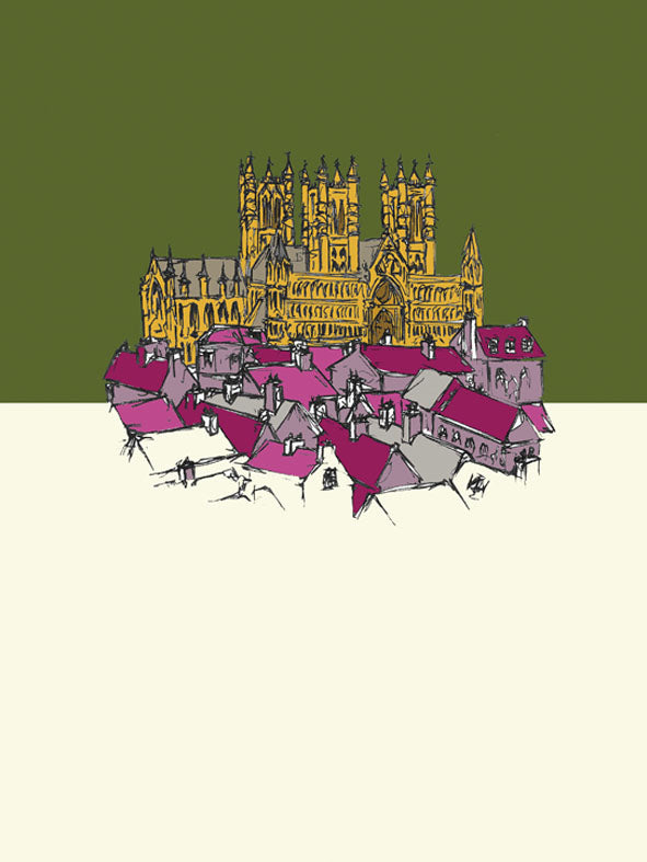 A5 Lincoln Cathedral Print