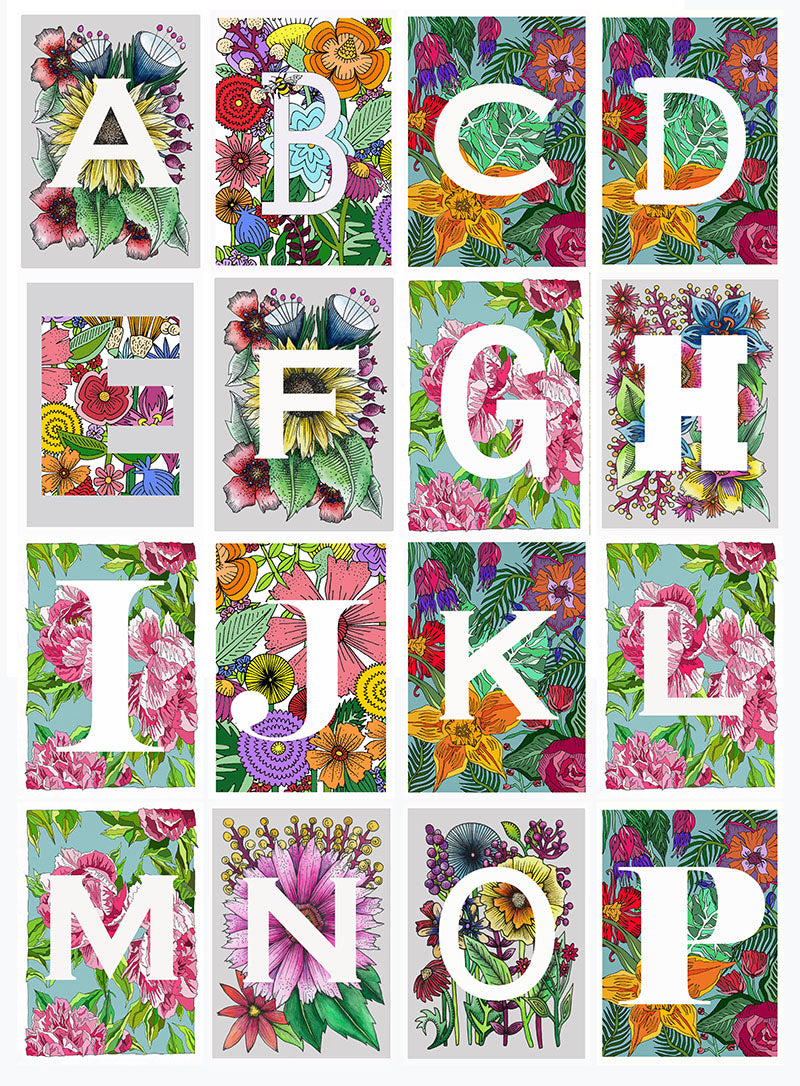 Letter greeting cards