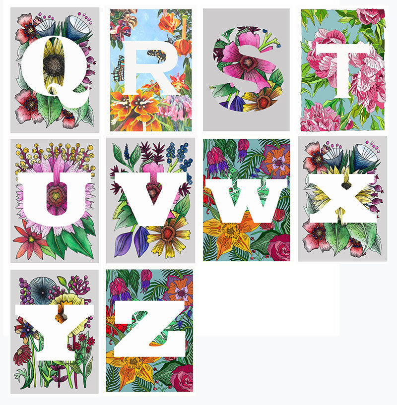 Letter greeting cards