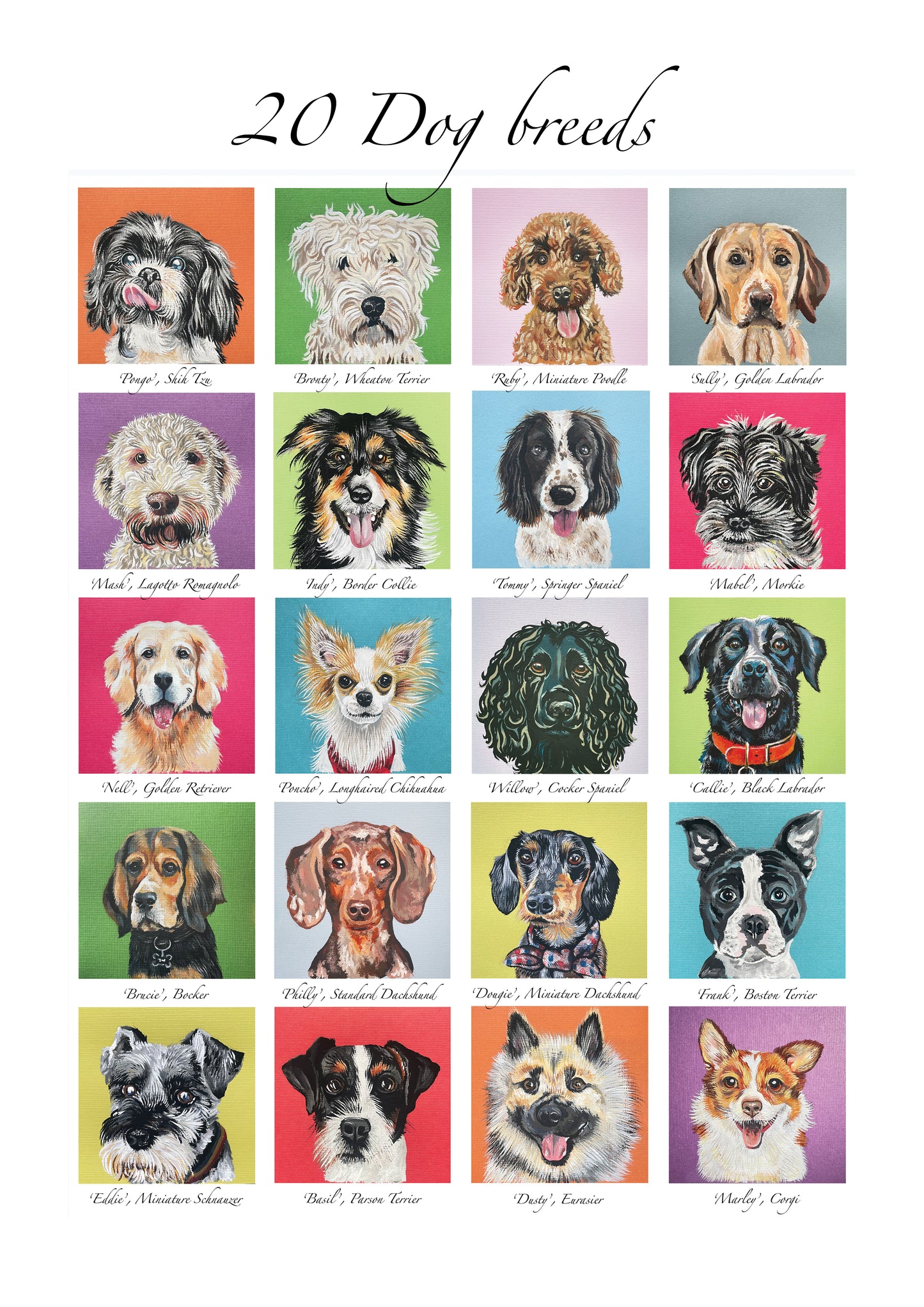 Dog Breeds print