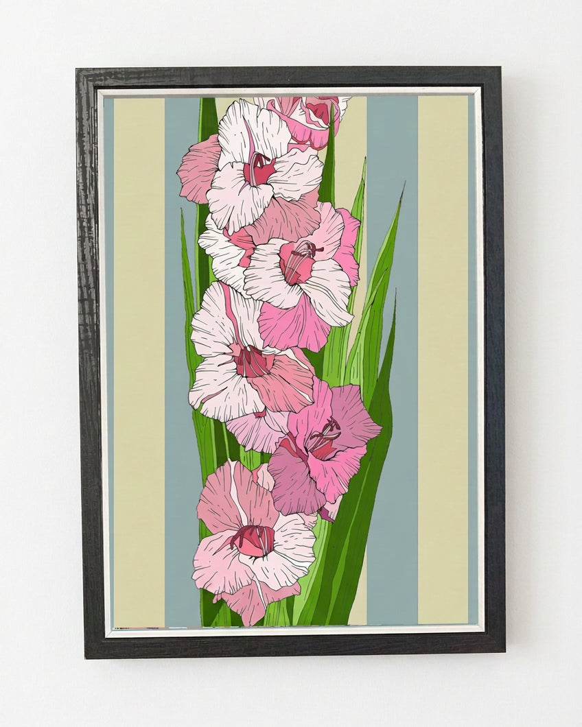 A5 Gladioli Print
