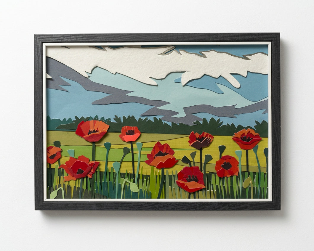 A5 Poppies Print