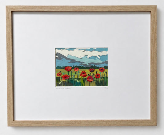 Lincolnshire Poppies Paper Collage