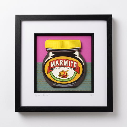 Marmite Paper Collage