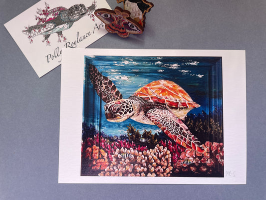Sea turtle mini print