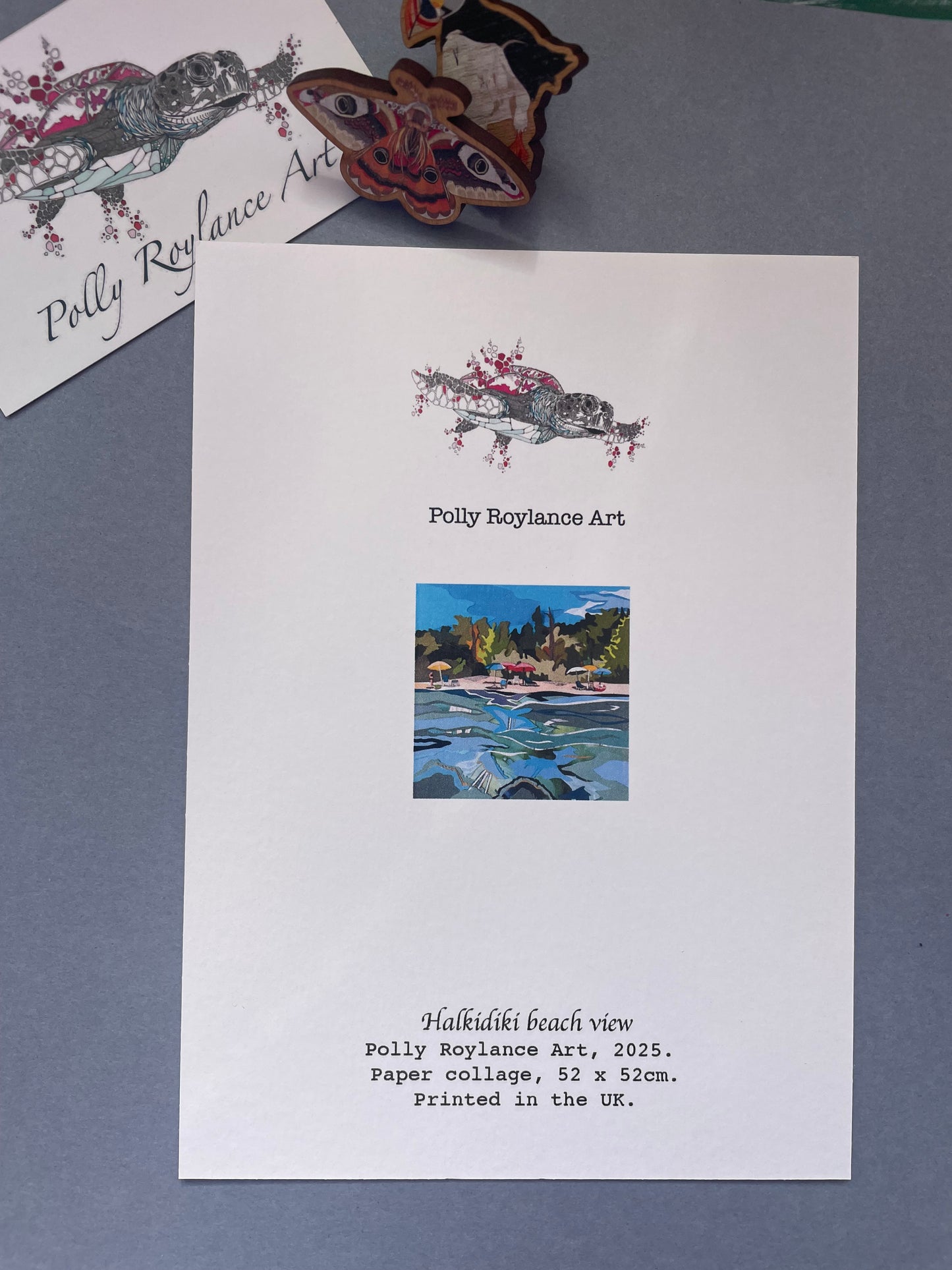 Halkidiki beach view mini print