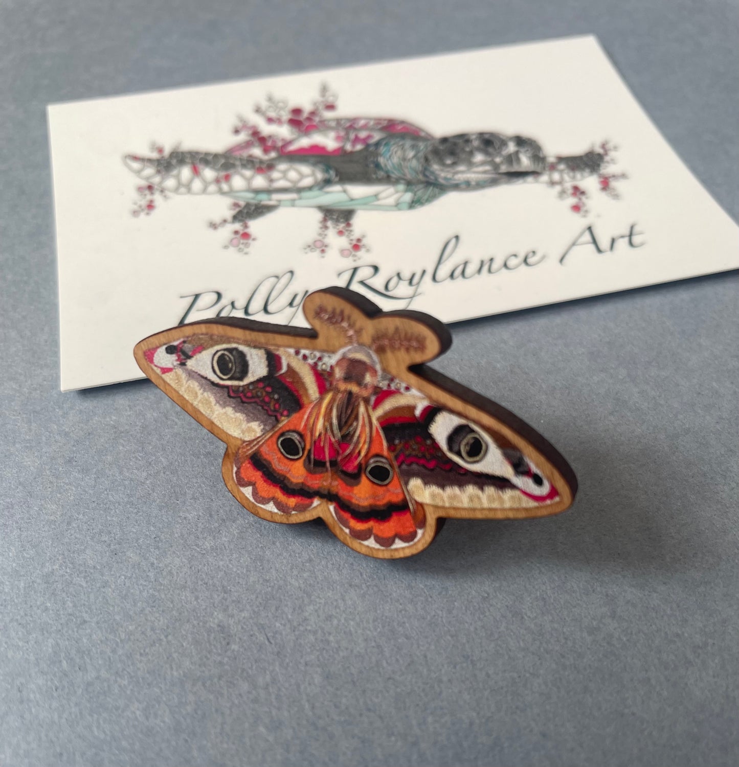 Emperor Moth Pin Badge