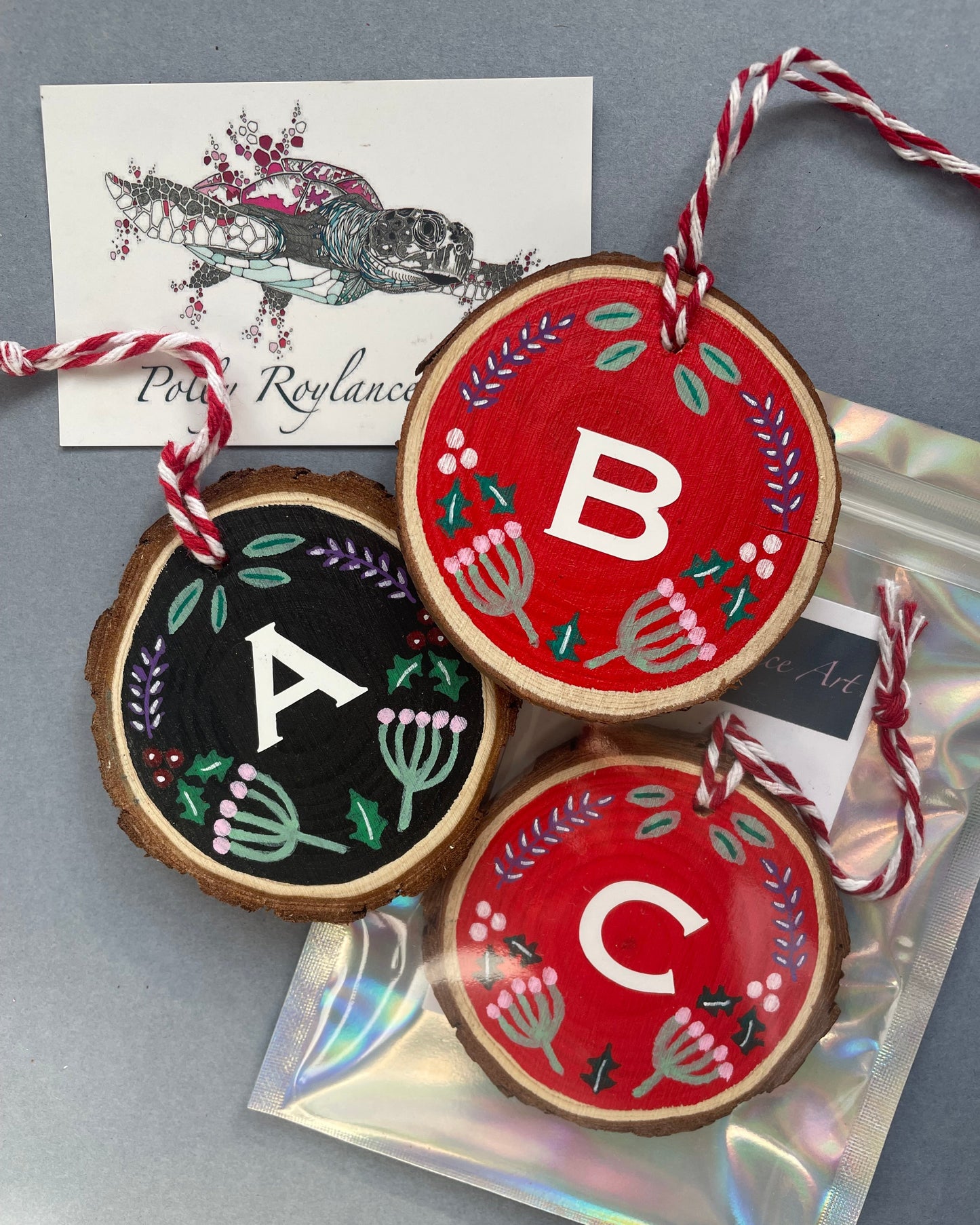 Letter Christmas Tree Decorations