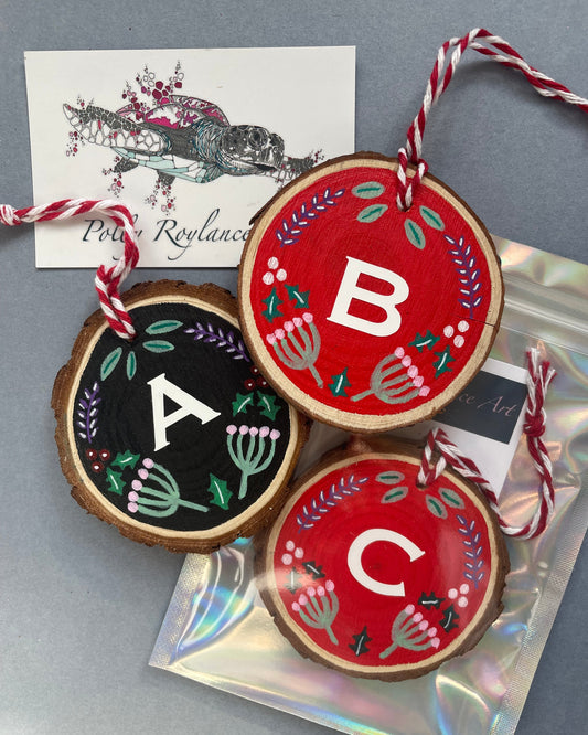 Letter Christmas Tree Decorations
