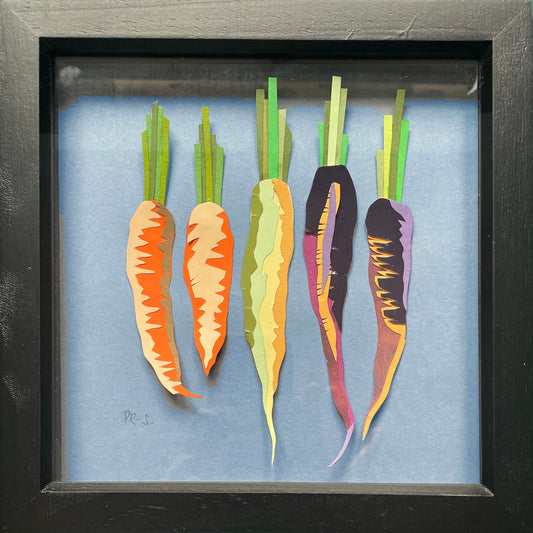 Carrots Paper Collage