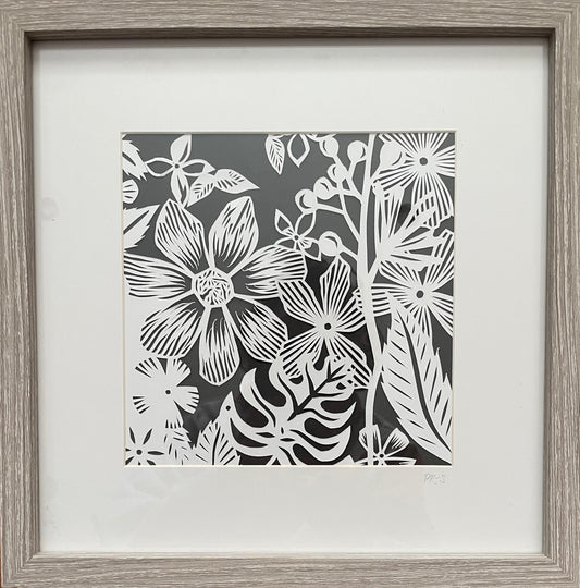 Floral Paper Collage