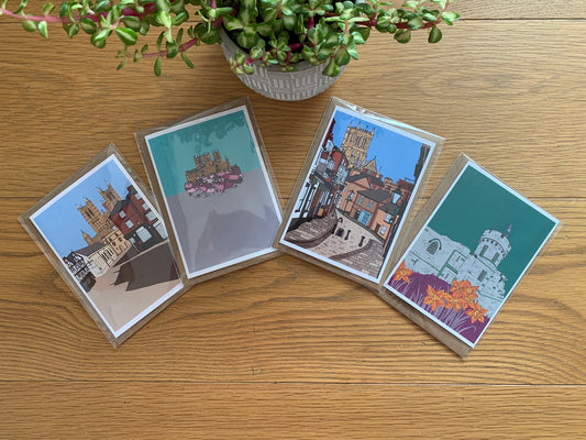 Pack of 4 Lincoln cards