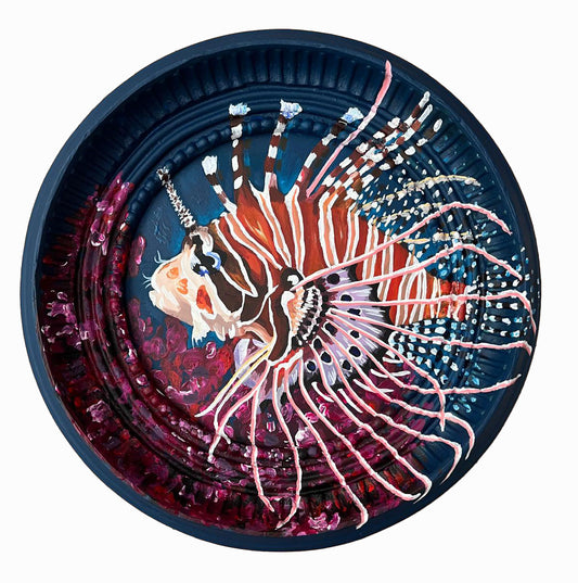Lionfish painted frame