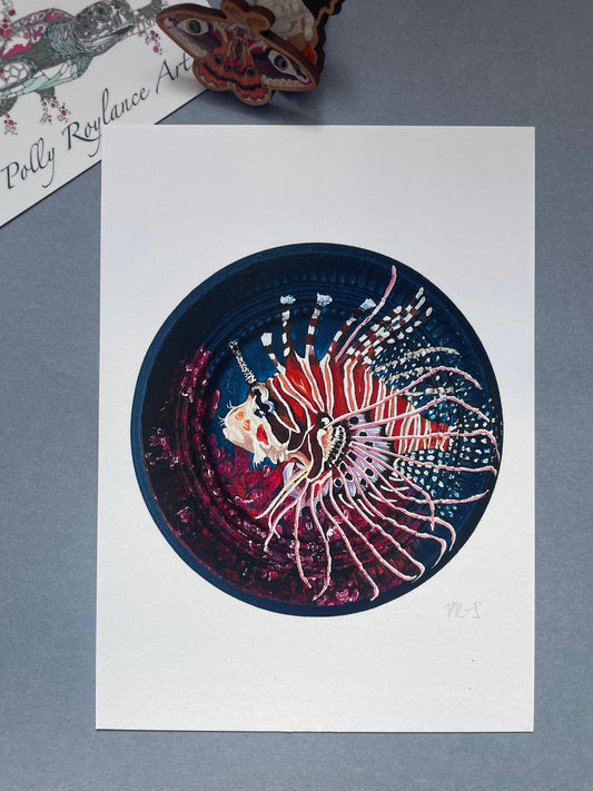 Lionfish Mini Print