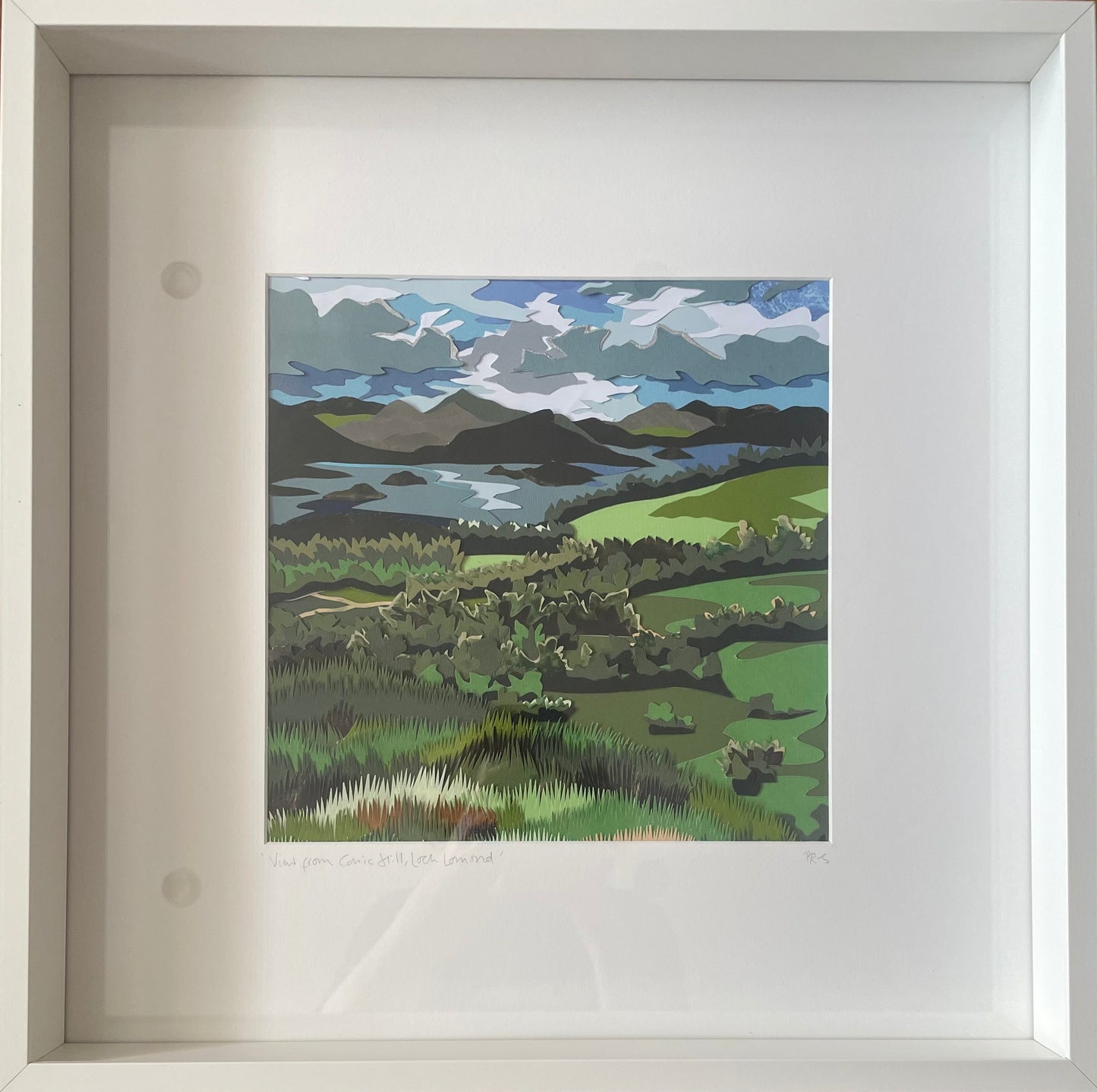 Loch Lomond paper collage