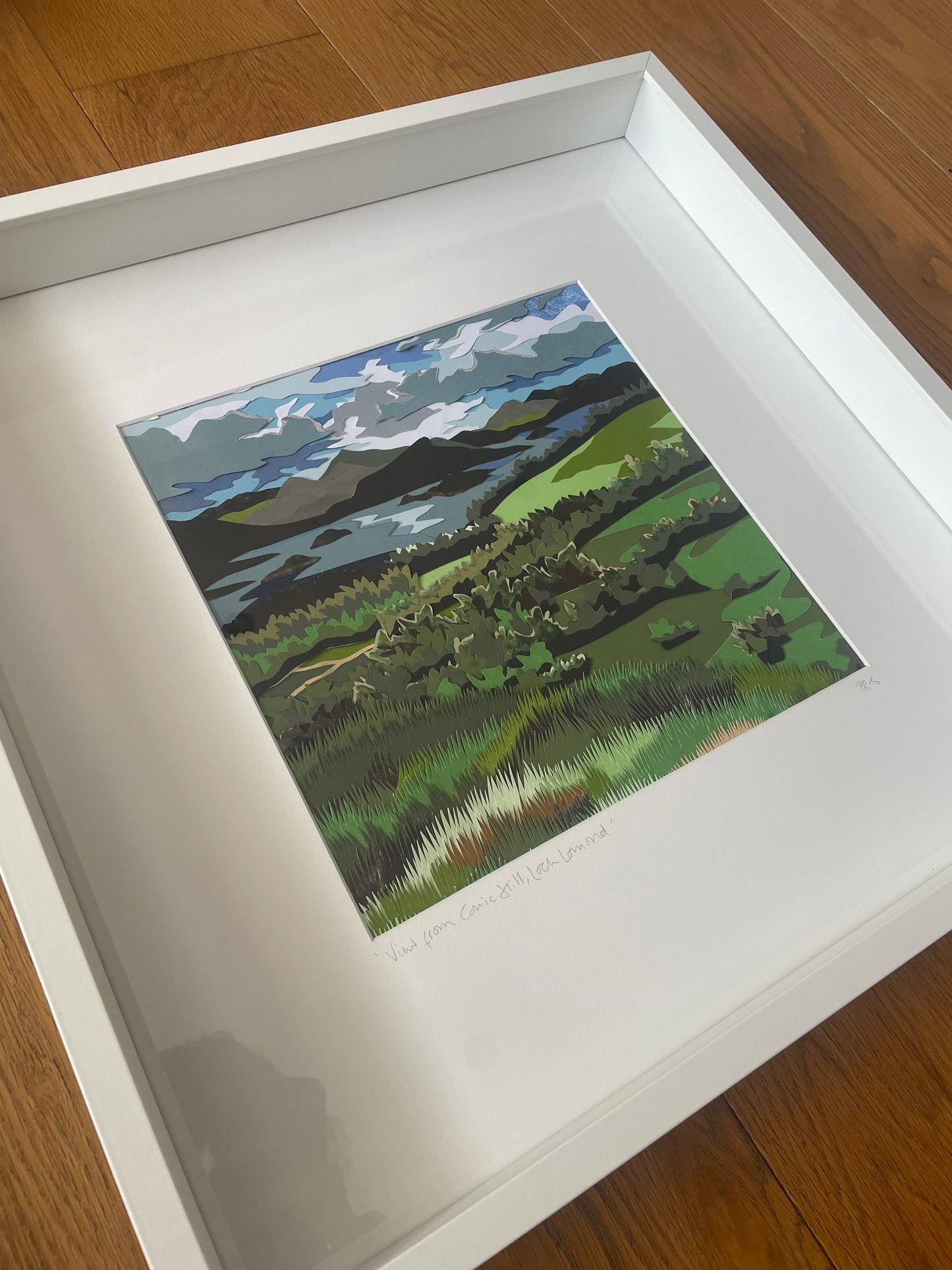 Loch Lomond paper collage