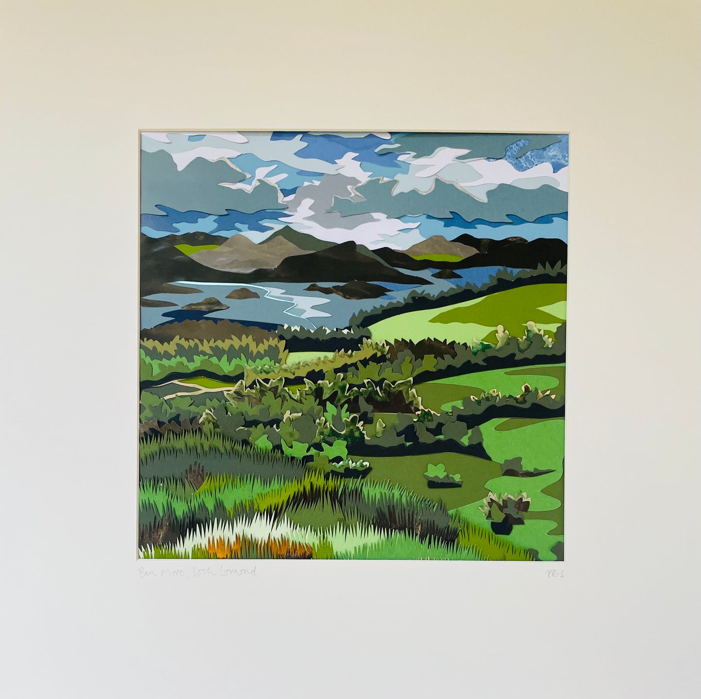 Loch Lomond paper collage