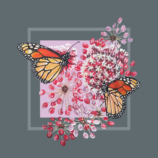 Large Monarch Butterflies Print
