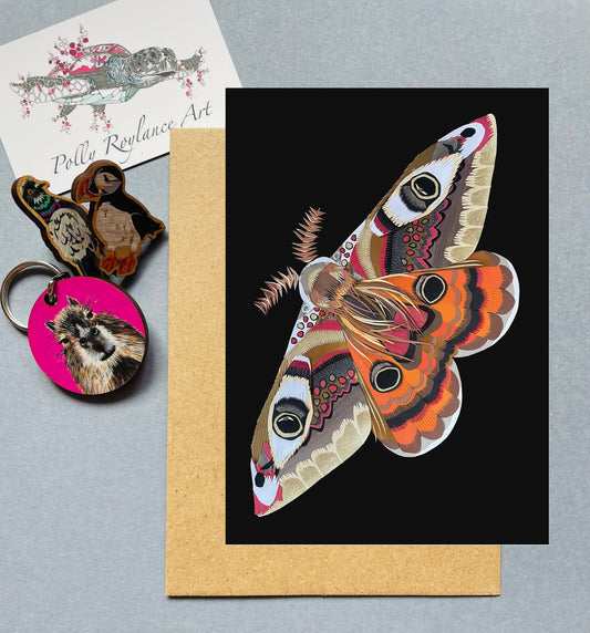 Emperor Moth card