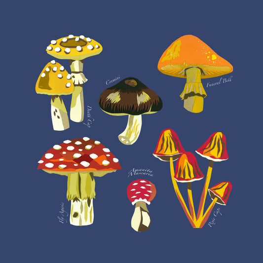 Mushrooms print