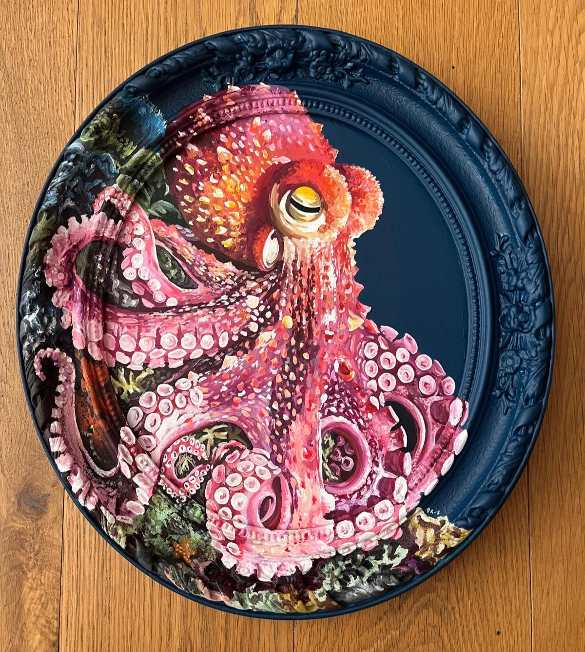 Octopus painted frame