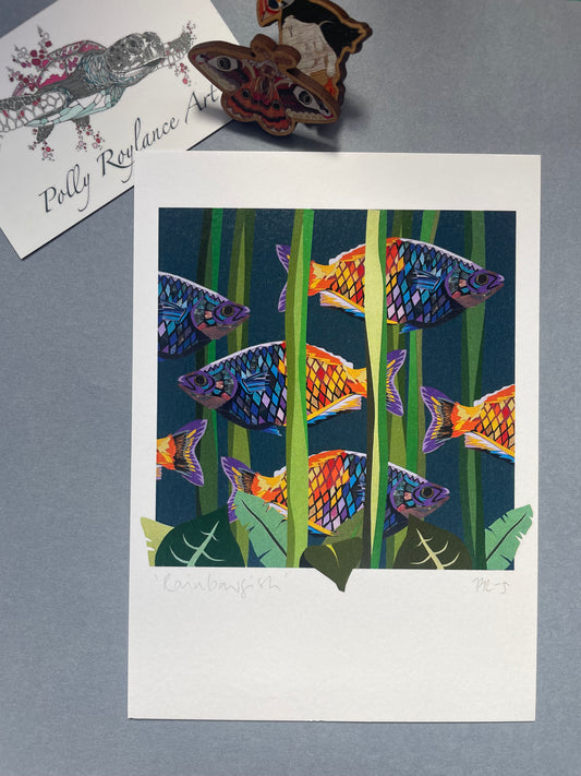 Rainbowfish Mini Print