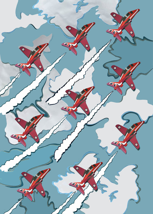 Red Arrows Print