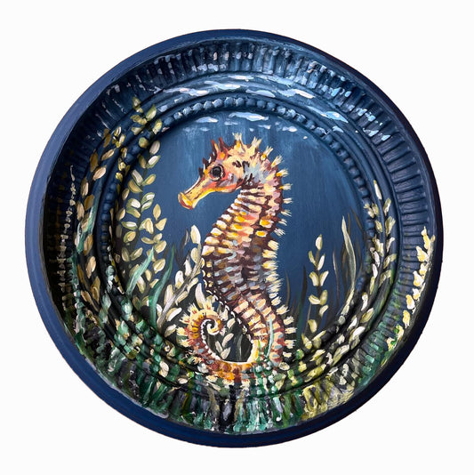 Seahorse painted frame