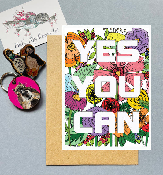 YES YOU CAN card