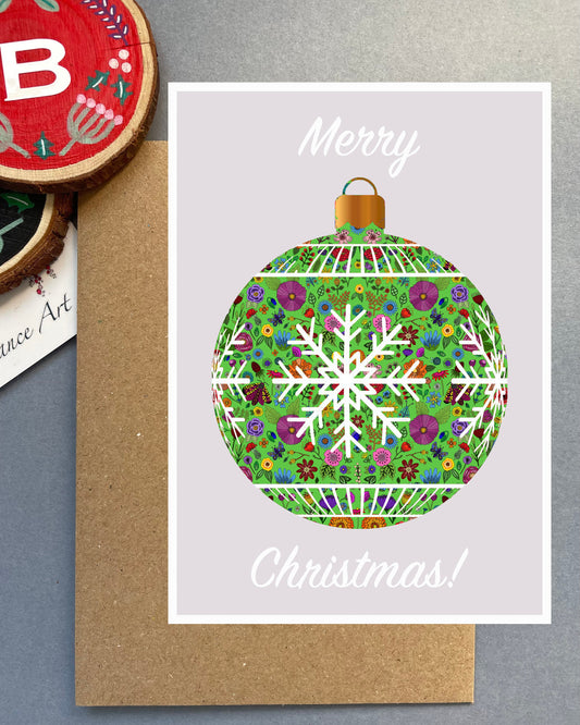 Christmas Bauble Card