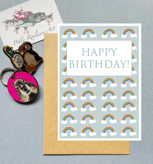 Rainbow Birthday card