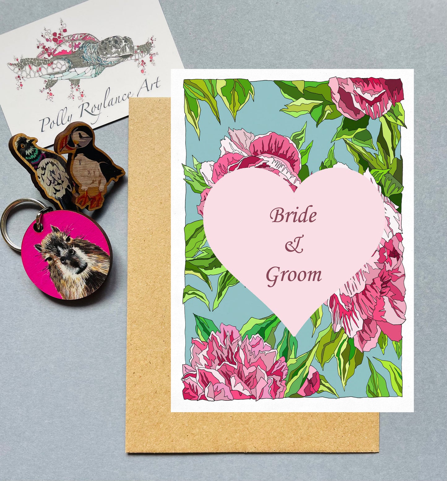 Bride & Groom card
