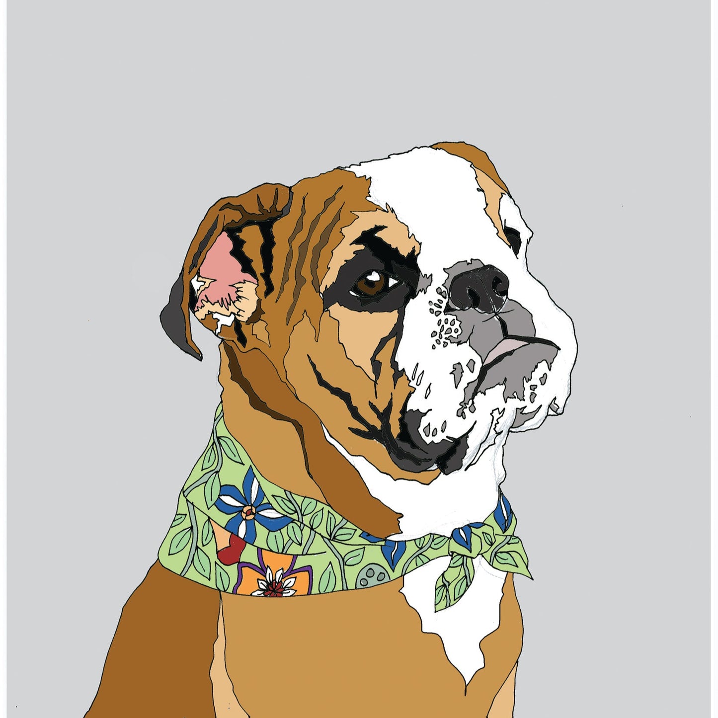 Bulldog Print
