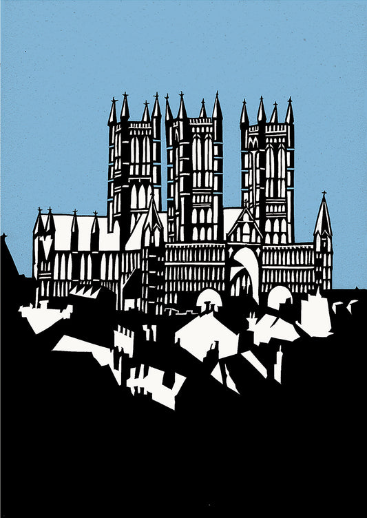 Blue Lincoln Cathedral print