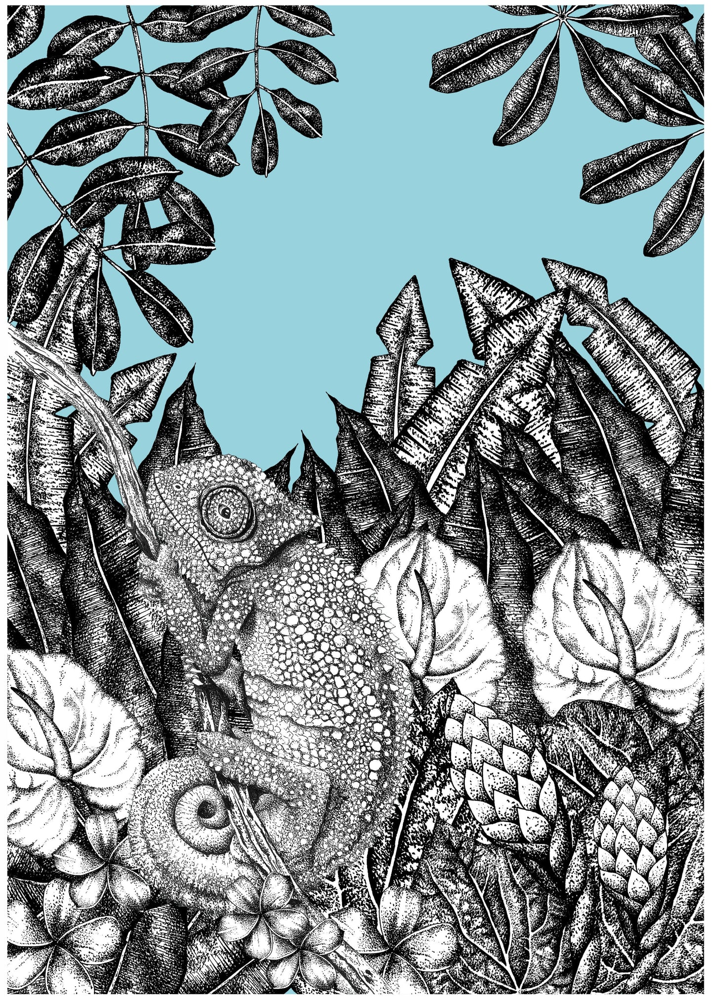 Chameleon Print