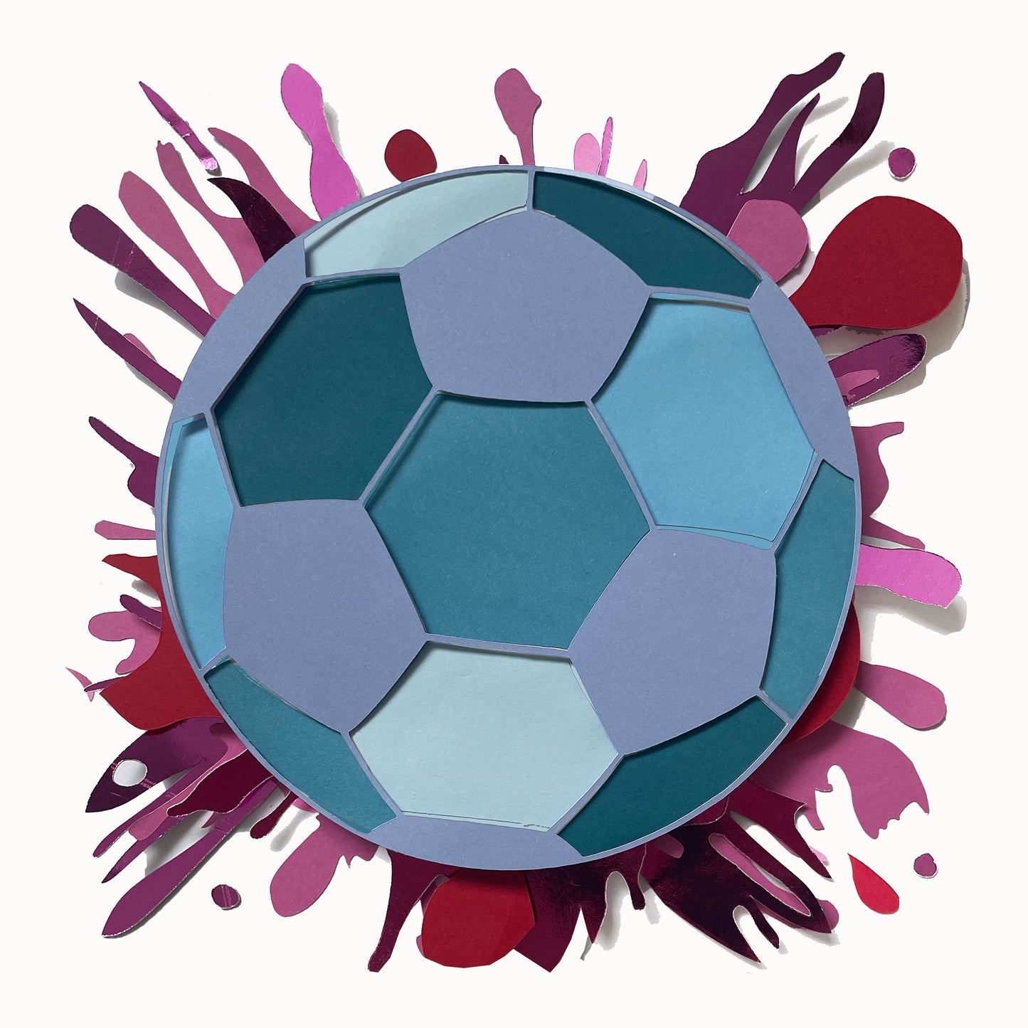 Football Splatter Print