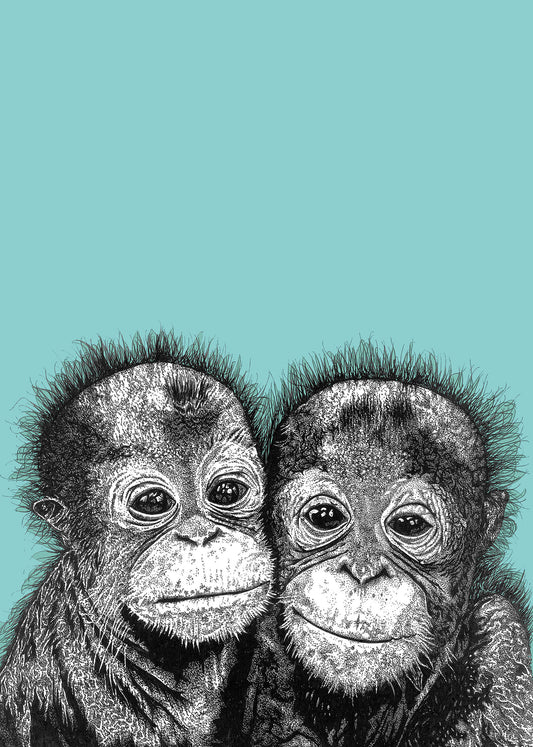 Orangutans Print