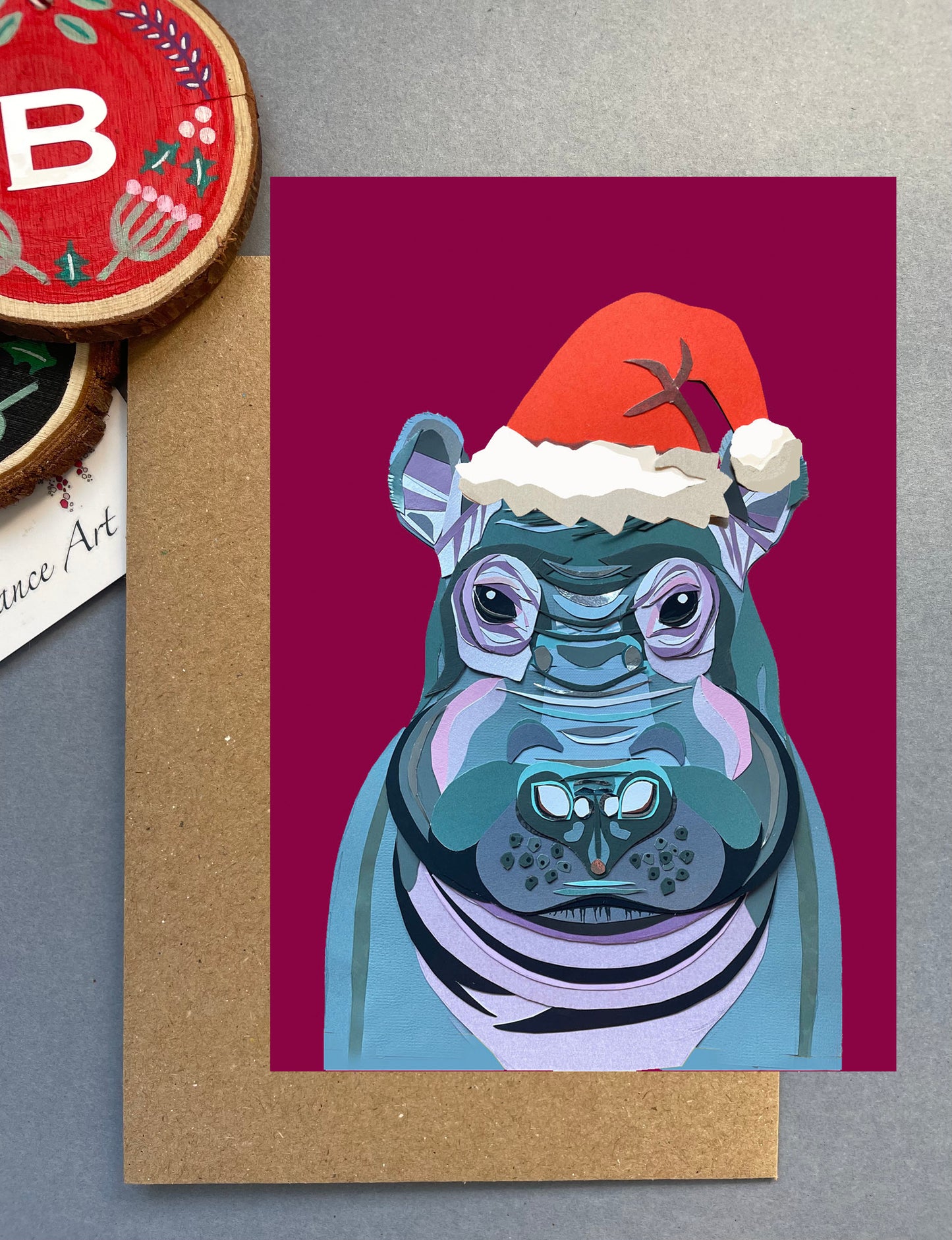 Christmas Safari Animal Cards - Pack of 4