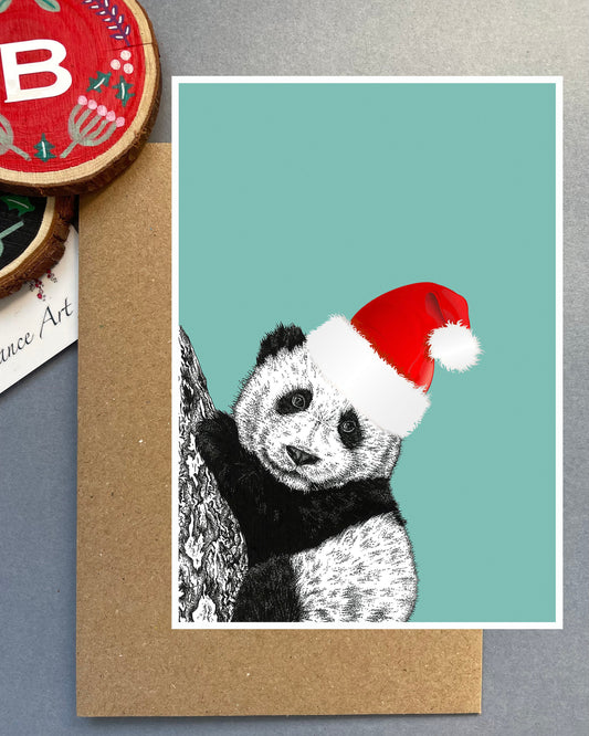 Christmas Panda Card